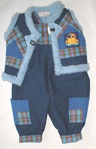Baby-Patchworkweste mit Wendehose